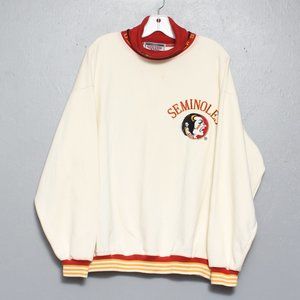 Vintage Cream and Red Florida State Seminoles Sweatshirt